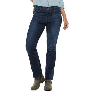 Levis 505 Women's Straight Leg Dark Wash Classic Denim‎ Blue Jeans 32x30